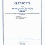 Certyfikat Zakładu Diagnostyki Laboratoryjnej